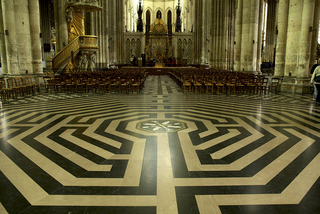 Labyrinthe cathédrale d'Amiens